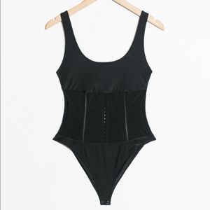 & Other Stories STUNNING NWT corset bodysuit top